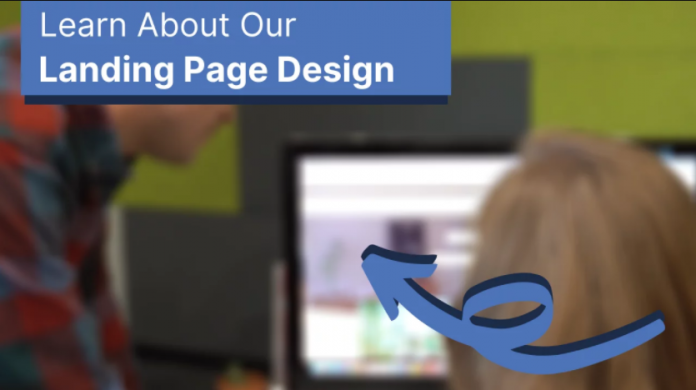 Landing page design