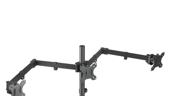Triple Monitor Workstation Bundle: Build a More Productive Multi-Screen Setup triple monitor workstation bundle